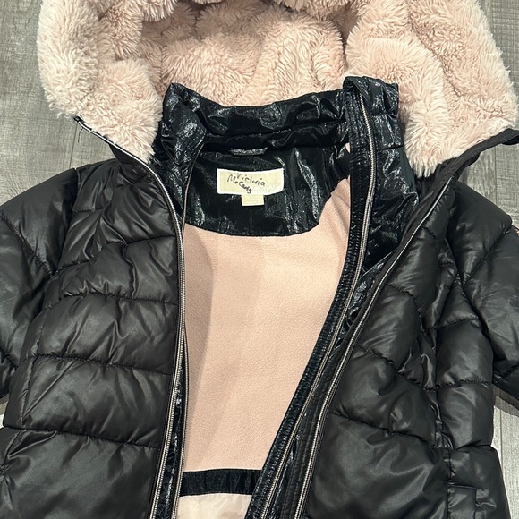 Michael Kors Girls Puffer Jacket with Pink Lining - Picture 3 of 4